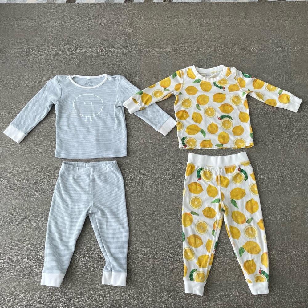 Baby Mori Nest Design Long Sleeve Pajamas Set (12-18mo)
